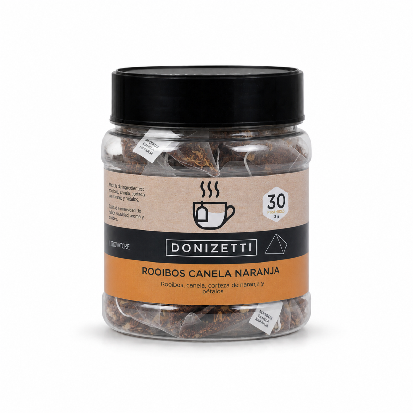 Rooibos canela naranja - Envase de 30 pirámides